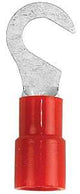 Jandorf 60974 Ring Terminal, 22 to 18 AWG Wire, #10 Stud, Vinyl Insulation, Copper Contact, Red