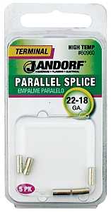 Jandorf 60975 Ring Terminal, 22 to 18 AWG Wire, 1/4 in Stud, Vinyl Insulation, Copper Contact, Red