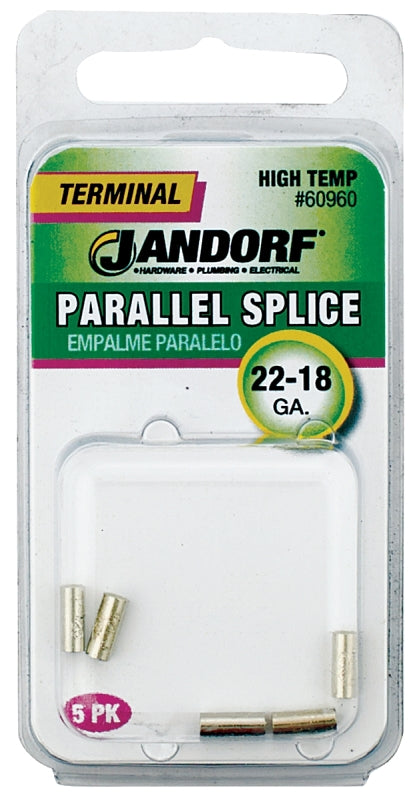 JANDORF 60960 High-Temperature Parallel Splice Connector, 22 to 18 AWG Wire