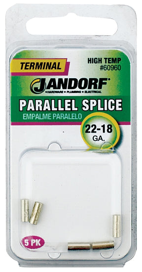 JANDORF 60960 High-Temperature Parallel Splice Connector, 22 to 18 AWG Wire