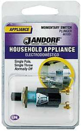 Jandorf 61001 Switch, 0.25/0.75 A, 125/250 V, SPST, Screw Terminal, Black/Silver