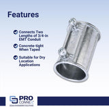 Sigma Engineered Solutions ProConnex 3/4 in. D Die-Cast Zinc Set Screw Coupling For EMT 25 pk