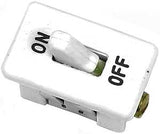Jandorf 61018 Switch, 10/20 A, 125/250 V, SPST, Screw Terminal, White