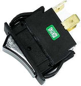 Jandorf 61124 Rocker Switch, 15/20 A, 125/250 V, DPST, Tab Terminal, Black