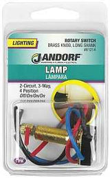 Jandorf 61214 Double Circuit Rotary Switch, 3 A, 125 V