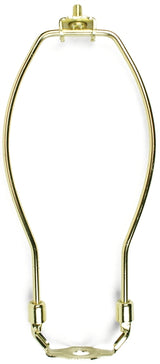 Jandorf 60121 Lamp Harp, 8 in L, Polished Brass Fixture
