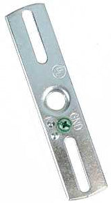 Jandorf 60204 Flat Crossbar, 4 in L Dimensions, Specifications: 1/8 IP Thread, Zinc