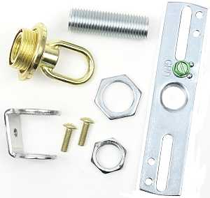 Jandorf 60206 Loop Crossbar Kit, Screw Collar, Brass