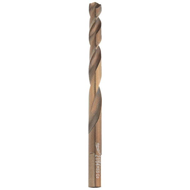 Milwaukee RED HELIX 48-89-2318 Jobber Drill Bit, 21/64 in Dia, 4-3/4 in OAL, Twist Flute, 2-Flute