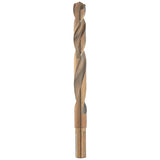Milwaukee RED HELIX 48-89-2324 Drill Bit, 27/64 in Dia, 5.12 in OAL, 3/8 in Dia Shank, 3-Flat, Reduced Shank