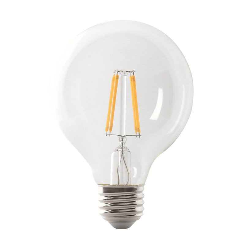 Feit Electric G2540/930CA/FIL/3 LED Light Bulb, G25 Lamp, 40 W Equivalent, E26 Medium Lamp Base, Dimmable, Clear