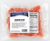 Family Choice 1109 Candy, Orange Flavor, 14 oz, Pack of 12