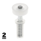 Prime-Line N 6703 Roller Guide, 1-9/16 in L x 3-3/4 in W x 1-1/16 in D Dimensions, Nylon/Plastic, Top, 2/PK