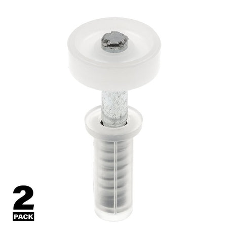 Prime-Line N 6703 Roller Guide, 1-9/16 in L x 3-3/4 in W x 1-1/16 in D Dimensions, Nylon/Plastic, Top, 2/PK