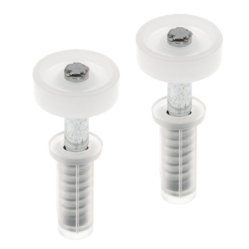 Prime-Line N 6703 Roller Guide, 1-9/16 in L x 3-3/4 in W x 1-1/16 in D Dimensions, Nylon/Plastic, Top, 2/PK