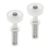 Prime-Line N 6703 Roller Guide, 1-9/16 in L x 3-3/4 in W x 1-1/16 in D Dimensions, Nylon/Plastic, Top, 2/PK