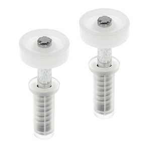 Prime-Line N 6703 Roller Guide, 1-9/16 in L x 3-3/4 in W x 1-1/16 in D Dimensions, Nylon/Plastic, Top, 2/PK