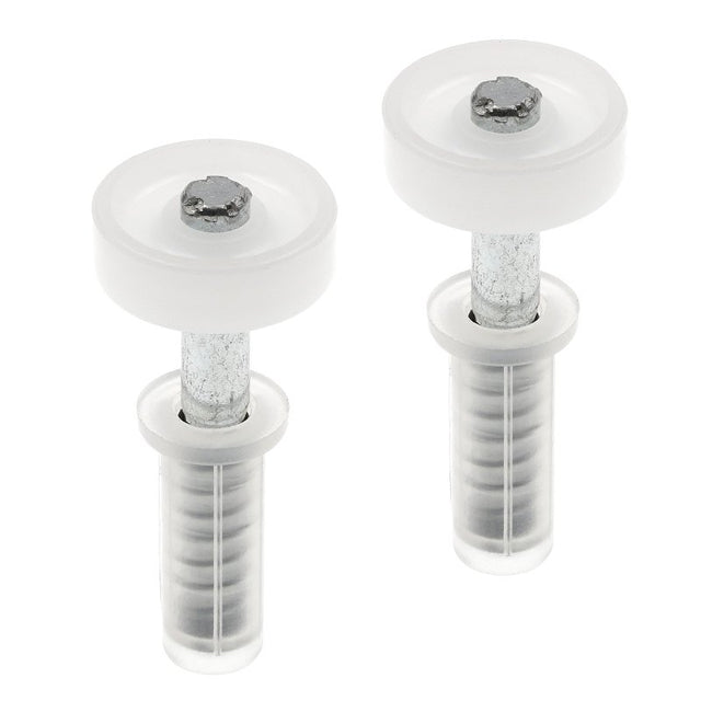 Prime-Line N 6703 Roller Guide, 1-9/16 in L x 3-3/4 in W x 1-1/16 in D Dimensions, Nylon/Plastic, Top, 2/PK