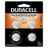 Duracell Lithium Coin DL2016/CR2016 3 V Button Cell Battery 4 pk, Pack of 6