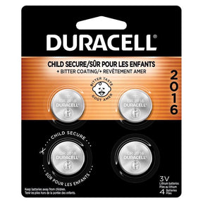 Duracell Lithium Coin DL2016/CR2016 3 V Button Cell Battery 4 pk, Pack of 6