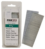 ProFIT 0718206 Series Finish Nail, Glue Collation, 1-3/4 in L, 18 ga, Steel, Electro-Galvanized, Brad Head