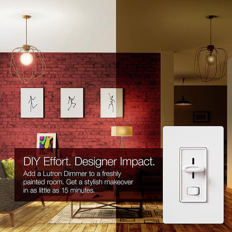 Lutron Skylark Ivory 150 W 3-Way Dimmer Switch 1 pk
