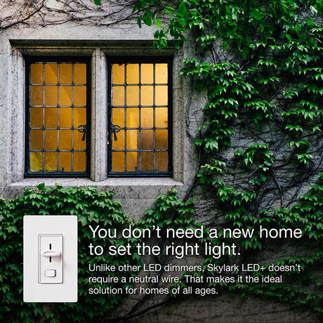 Lutron Skylark Ivory 150 W 3-Way Dimmer Switch 1 pk