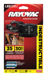 Rayovac Workhorse Pro 35 lm Black LED Headlight AAA Battery