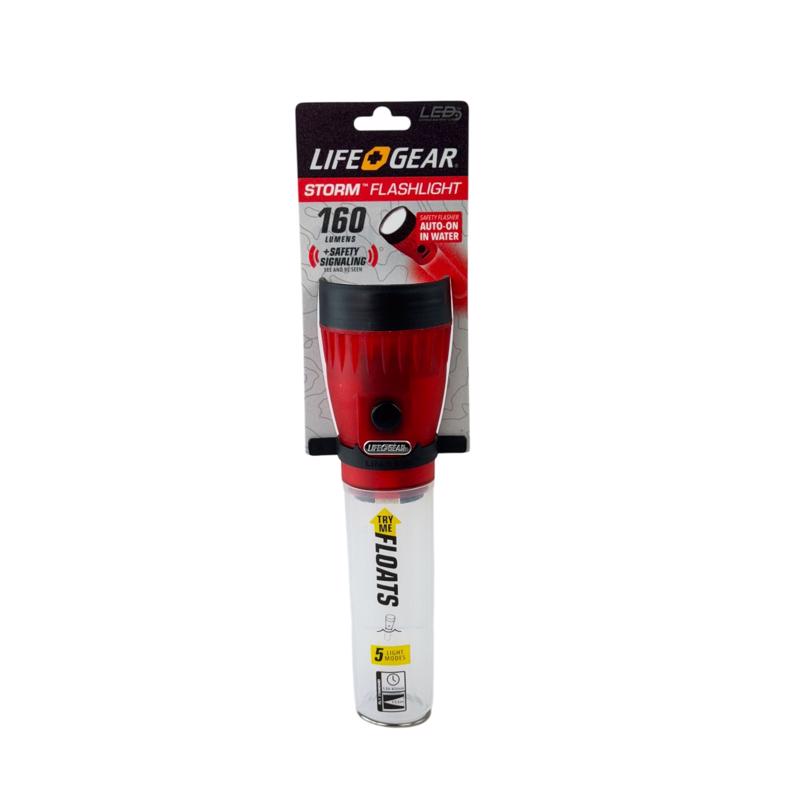 Life+Gear Glow 12 lm Red LED Flashlight AA Battery, Pack of 6