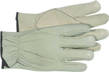 Boss 4068M Driver Gloves, M, Keystone Thumb, Open, Shirred Elastic Back Cuff, Leather, Natural