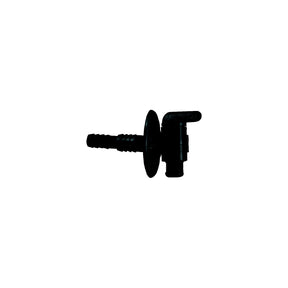JR Products 0462415 Dual Barbed Drain Cock, Black