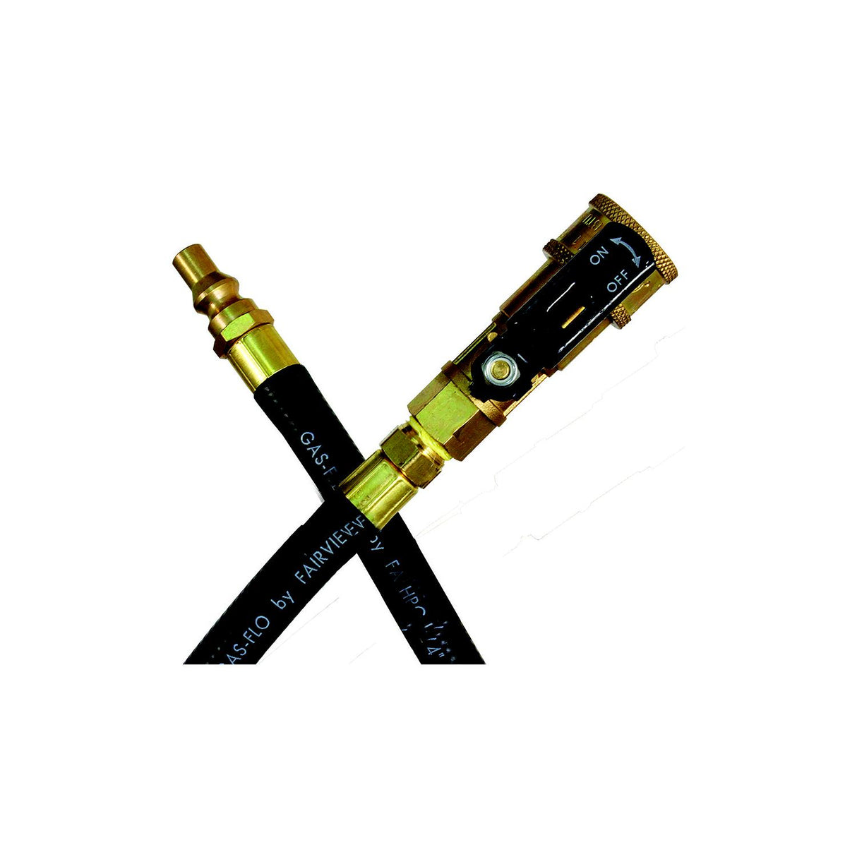 JR Products RV Rubber Appliance Hose with 1/4" Quick Disconnect Coupler &amp; Male Pipe Thread Ends