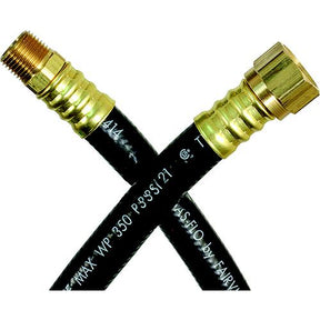JR Products RV Thermoplastic LP Supply Hose with 1/2″ Female SAE & 3/8″ Male Pipe Ends