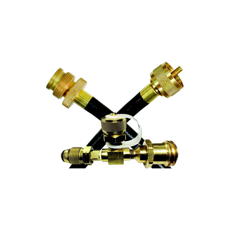 JR Products 07-31515 LP Tank Quick Connect Extended Flo Kit with 144" Hose for RV Grills &amp; Lanterns