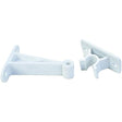 JR Products C-Clip Style Door Holder - Plastic, 5-1/2" Polar White