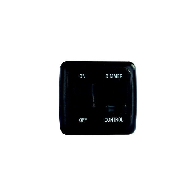 JR Products 12275 Black RV Dimmer/On-Off Rocker Switch with Bezel