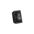 JR Products 12295 Black High Current Single RV Slide Out Switch with Bezel