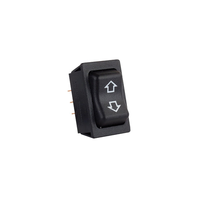JR Products 12295 Black High Current Single RV Slide Out Switch with Bezel