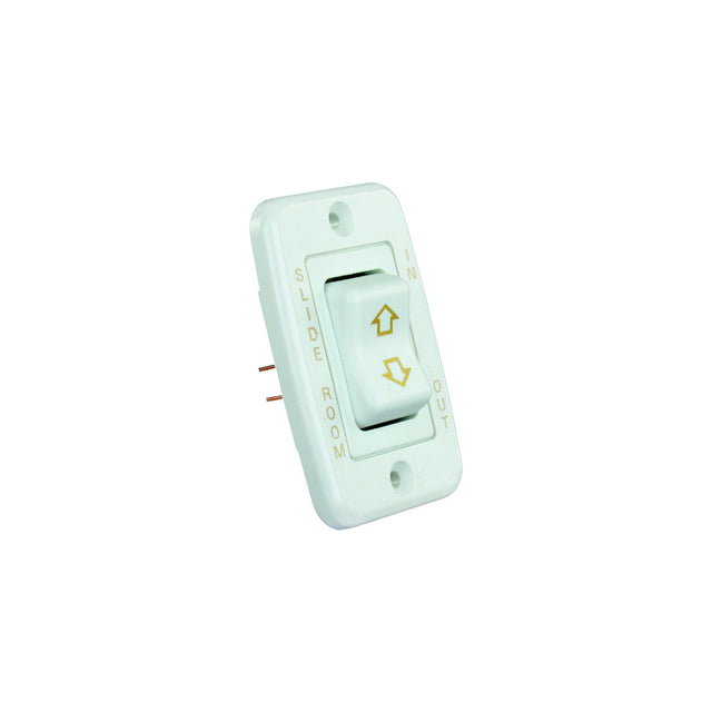 JR Products Low Profile RV Slide Out Switch with Bezel