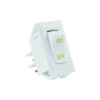 JR Products Labeled 12V On/Off Switch, White