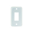 SINGLE FACE PLATE WHITE