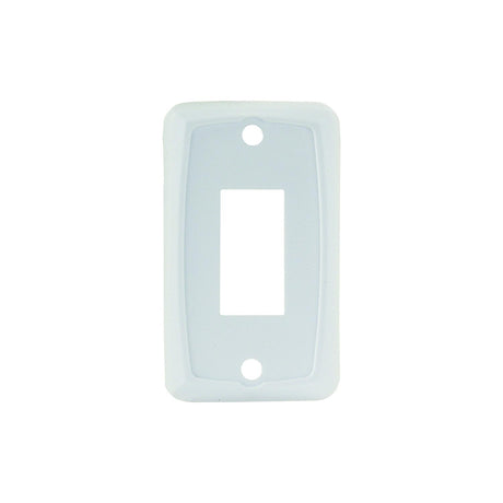 SINGLE FACE PLATE WHITE