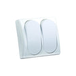 JR Products 13585 White Double Modular On/Off RV Switch with Bezel