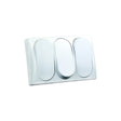 JR Products 13595 White Triple Modular On/Off RV Switch with Bezel