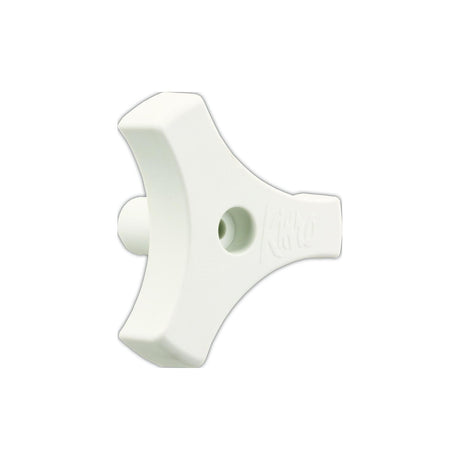 JR Products Tri-Lug Window Knob, White
