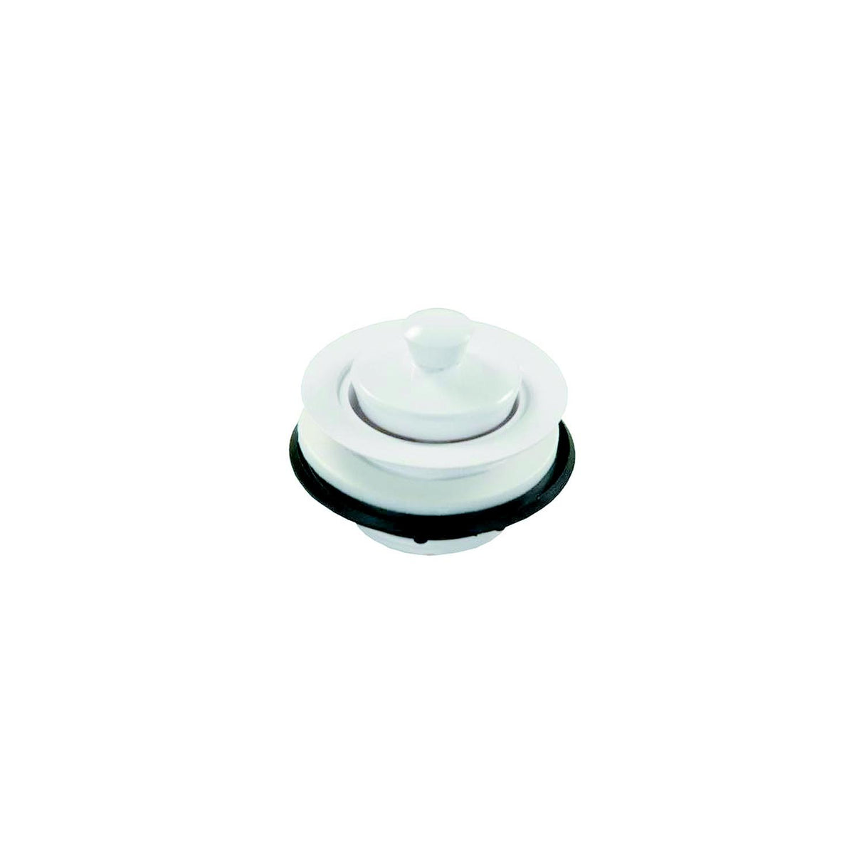 JR Products Strainer w/Pop-Stop Stopper, White
