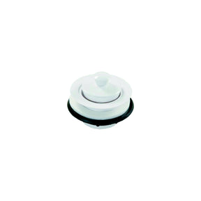 JR Products Strainer w/Pop-Stop Stopper, White