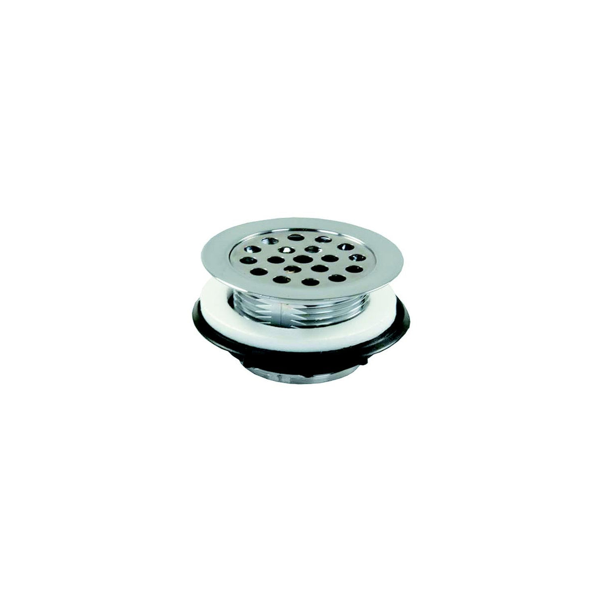 JR Products 95175 Chrome Plastic RV Shower Strainer with Grid