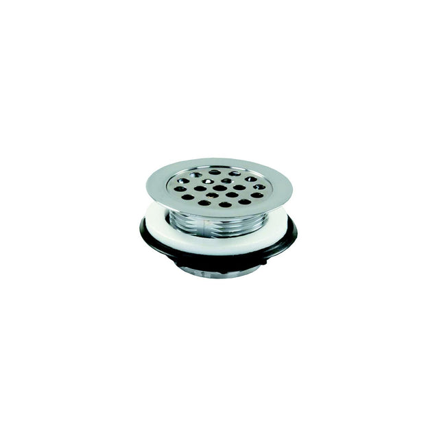 JR Products 95175 Chrome Plastic RV Shower Strainer with Grid