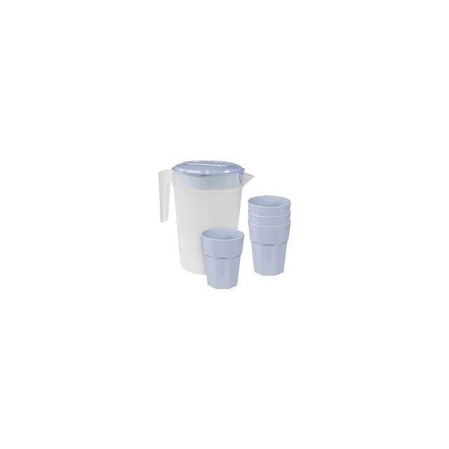 Camp Casual CC013BB Pitcher &amp; Tumbler Set, Boho Blue